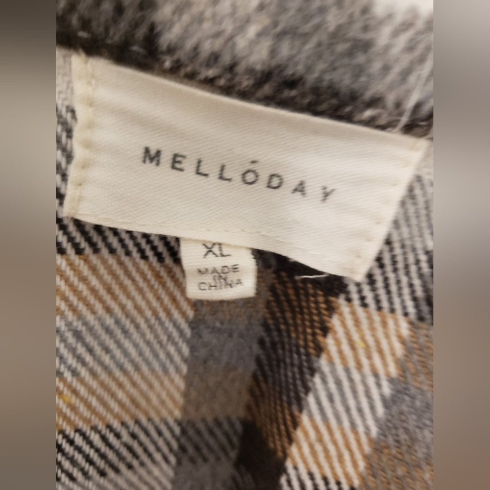 Plaid Open Jacket - Picture 4 of 4